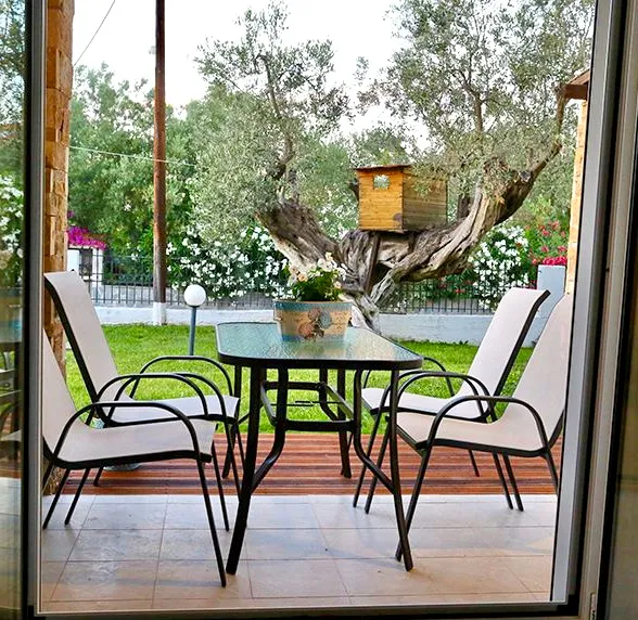 Tiara Holidays - Dionisos Resort - Luxury Apartment Ground Floor - balcony